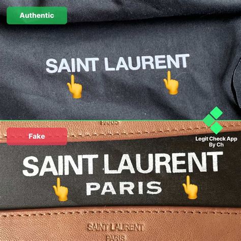 ysl logo fake|authentic ysl dust bag.